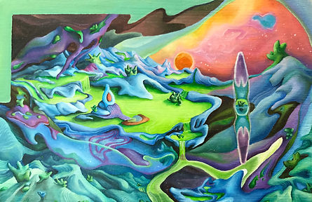 Mini Worlds, 2019, painting 4